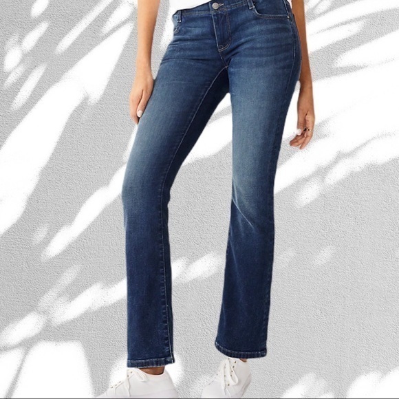 NINE WEST Jeans - West End Fit Bootcut Indigo Denim Sz 4R/ 27 - Picture 1 of 10
